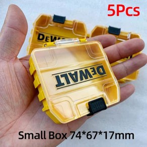 DEWALT Original Tool Box 터프 케이스 소형 중형 부품 액세서리 보관 도구 상자 드릴 비트 Stackable Combination Toolkit Yellow