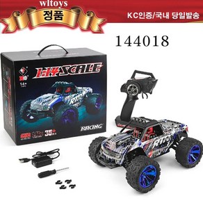 WLtoys 1:14 144018 4륜 구동 브러시리스 오프로드 RC카, 1개