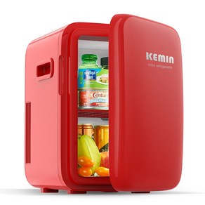 KEMIN 미니 냉장고 K10 화장품 소형 가정 차량 겸용 온장고, 화이트