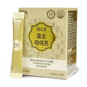 차스코 발효 효소라이프 유산균100억 함유, 30개, 3g