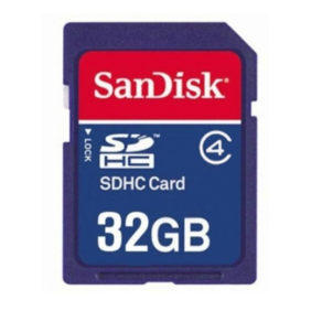 샌디스크 SD카드메모리 카드 32기가 SDHC CLASS4 디카 카메라 네비게이션 노트북 32GB 정품, 1개