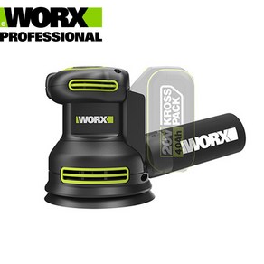 WORX 20V 원형샌더 베어툴 WU657 WU657.9 (배터리 충전기 미포함), 1개