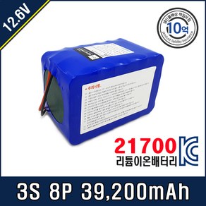 [12.6V] 삼성 SDI 21700 배터리팩 3S8P T20C 50E, 삼성 SDI 21700 3S8P T20C 50E, 1개