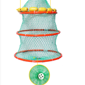 낚시 그물망 부력방 잡은고기 보관망 3단 어망 고기망 이중와이어