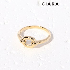 CIARA 14K Emiliano 우노체인 반지(GoldPlated)