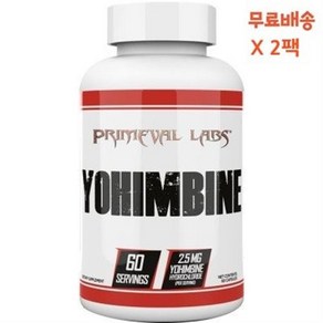 Pimeval Labs yohim 60 캡슐 X2팩, 1개, 60정