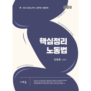 2025 핵심정리 노동법:공인노무사·공무원 시험대비, 2025 핵심정리 노동법, 김광훈(저), 새흐름