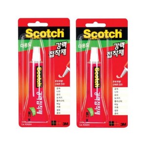 3M 스카치 강력접착제 순간접착제 본드 AD6004S 30ml 2개