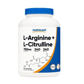 뉴트리코스트 아르기닌 Cituelline 240일분, 1개, 240정