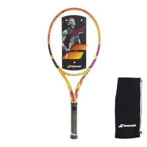 Babolat 바볼랏 테니스 라켓 퓨어 에어로 라파 101466 라파엘 나달 시그니처 모델, YL/OR/PP, G1, 1개