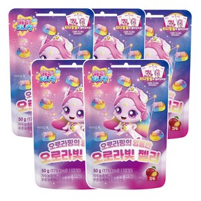 PB 캐치티니핑 오로라핑의 영롱한 오로라빛젤리 자두맛 50g, 5개