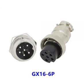 1 Set 16mm GX16 2/3/4/5/6/7/8/9/10Pin 나사 항공 연결 플러그 케이블 커넥터 일반 및 소켓, [06]1 Set GX16-6P_[01]1 Set, 1개