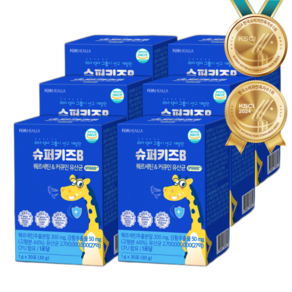 슈퍼키즈B 퀘르세틴 커큐민 유산균, 6박스, 30회분