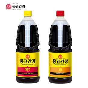 몽고 메주 간장 1.8L+진간장1.8L, 1개, 1.8L