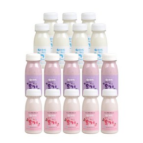 야베스목장 야베스요거150mlX17ea (플레인7+딸기5+블루베리5), 150ml