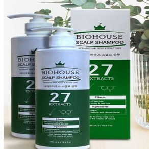 BIOHOUSE 탈모 증상 완화 기능성 샴푸 국내산, 1개, 550ml