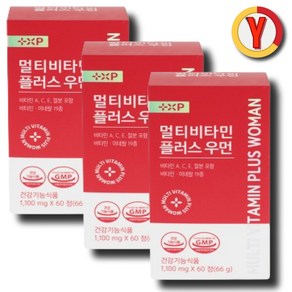 지친일상에 활력을 불어넣어 줄수있는 멀티비타민 포 우먼, 3개, 60정