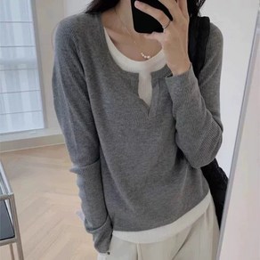 아이드엘 데일리 더블레이어드 티셔츠