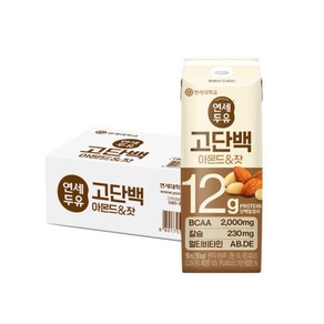 연세두유 고단백 아몬드 앤 잣, 190ml, 24개