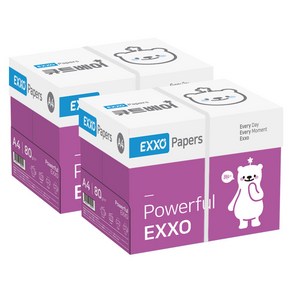 엑소 큐트베어 A4 복사용지(A4용지) 80g 2BOX(4000매), 2박스