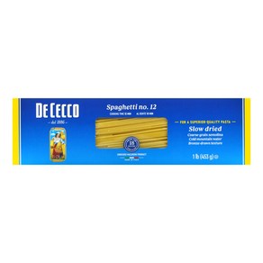 De Cecco 스파게티 No 12 1 lb (453 g) 2팩, 453g, 2개