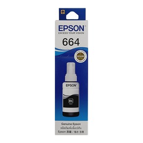 EPSON 정품 잉크 T664P10 4색세트, 1개, 검정(T664100)