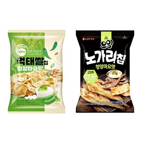 먹태쌀칩 & 오잉 노가리칩 청양마요맛 세트, 60g, 1개, 먹태쌀칩1 x 노가리칩1