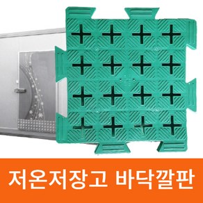 저온저장고 냉장 냉동 창고 플라스틱 녹색 조립식 깔판(12ea/20ea/32ea/40ea 묶음), 12개, 옵션