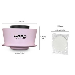 분리형 에스프레소 커피 필터 컵 Ceado 후프 브루어 호환 가능 종이 포함, [05] Pink Hoop Bewe Cup, 한개옵션1