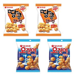 땅콩강정 80g 2팩 + 오징어 땅콩 98g 2팩, 2개