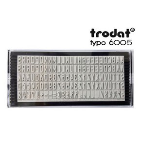 60511 트로닷 6005 활자판 타이포 조립식 5.5mm 소레일, 1개