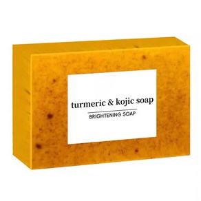 레몬 강황 비누 천연 유기농 강황 스킨 솝 딥클렌징 모공타이트닝 Lemon Tumeic KojicAcid SoapLemon Kojic Acid Soap, 1개, 100g