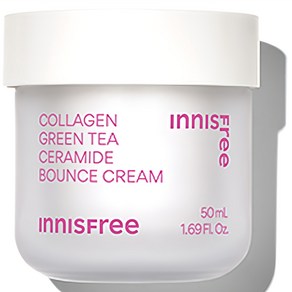 [비건뷰티] 이니스프리 콜라겐 그린티 세라마이드 크림, 50ml, 1개