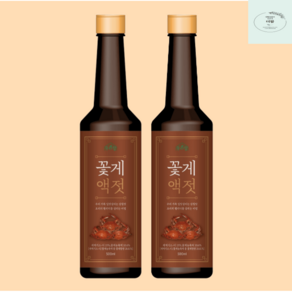 우리랑 꽃게액젓 프리미엄 500ml 입맛을 살리는 감칠맛, 2개