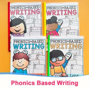 Phonics Witing 컬러링 파닉스 쓰기 프롬프트 아이들 영어연습 워크북, 4 books