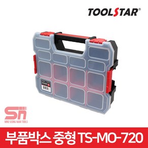 툴스타 부품박스 중형 피스통 나사 부품함 TS-MO-720, 1개