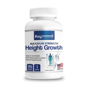 키서플리먼트 하이그로우 어린이 청소년 칼슘 글루코사민 마린콜라겐 총 17 가지 Key Supplement Height Gowth, 1개, 90정