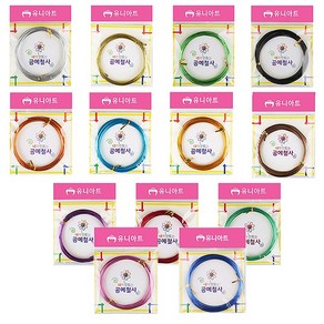 유니아트 1000 내가 만드는 공예 철사 1.5mm 빨강, 1개