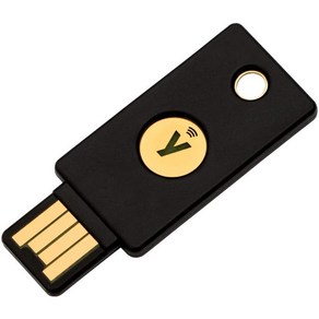 유비코 보안키 Yubico YubiKey 5 NFC 2단계 인증 USB 및 NFC 보안 키 USB-A 포트 NFC 모바일 장치와 작동 - 온라인 계정 보호