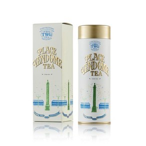 TWG 차  Silve Moon Tea 오뜨 꾸뛰르 기프트 틴에 담긴 잎이 많은 녹차 100g, 플레이스벤돔, 1개, 1개입