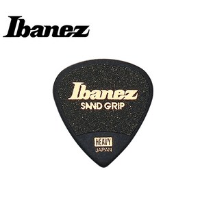 Ibanez - Gip Wizad Sand Gip Pick 1.0mm / Shot Tea Dop - Black (PA16HSG-BK), 1개