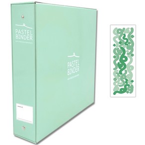 메이커리 파스텔텔바인더 접착식 사진앨범 대형 1권 + 컨페티 스티커 1매