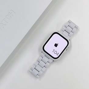 우먼스9999 애플워치 호환 가능 캔디 스트랩 밴드, 38/40/41mm, 화이트