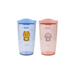 카카오프렌즈 컬러 슬라이드 텀블러 473ml 캐릭터 어피치 라이언, 1개