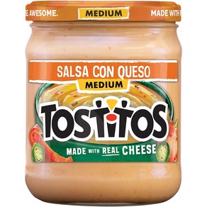 Tostitos Dip Salsa Con Queso Medium 15oz 토스티토스 딥 살사 콘 퀘소 미디엄 15oz, 1개, 425g