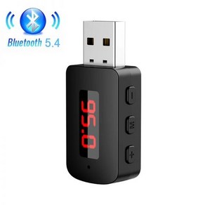 자동차 미니 USB 블루투스 5.4 송신기 리시버 핸즈프리 통화 전원 자동차 키트 스테레오 무선 오디오 어댑, M10, 01 M10, 01 M10, 1개