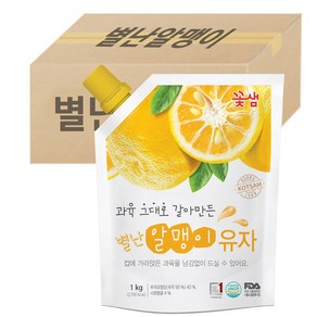 꽃샘 별난 알맹이 유자, 8개, 1kg