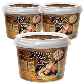 [CJ제일제당] 가쓰오우동한그릇, 222.5g, 3개