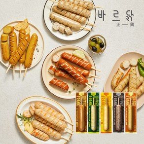 [바르닭] 닭가슴살 후랑크 꼬치 소시지 70g*3팩 5종 골라담기, 치즈3팩, 70g, 3개