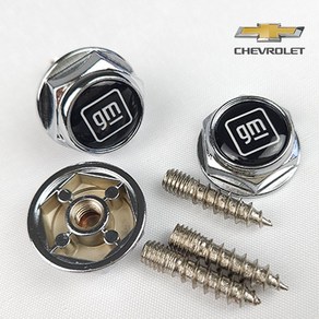 순정품 쉐보레 블랙 번호판 볼트세트 93747638, 1개